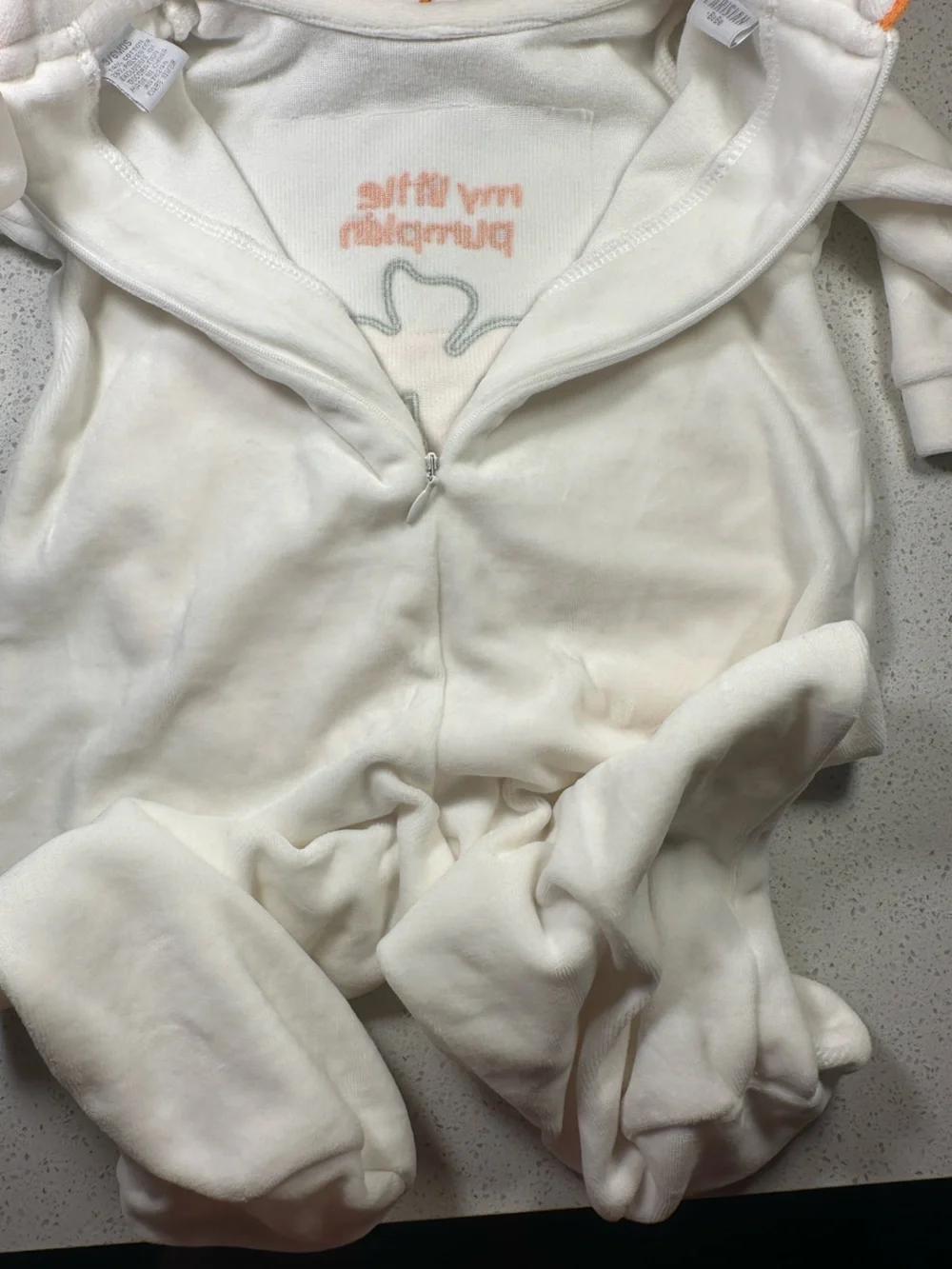 Partisan Baby My Little Pumpkin Halloween Footed Sleeper 3-6M Vintage